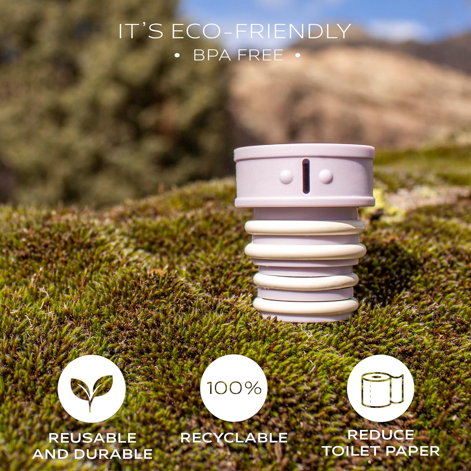 Culoclean Portable Bidet for Toilet, Travel, or Camping. Compatible with Every Bottle. Discreet, Ecological, Mini, Elderly, Sprayer, Bio, Personal, Handheld, Backcountry Bidet (4 Colors Mix, 8Pcs)