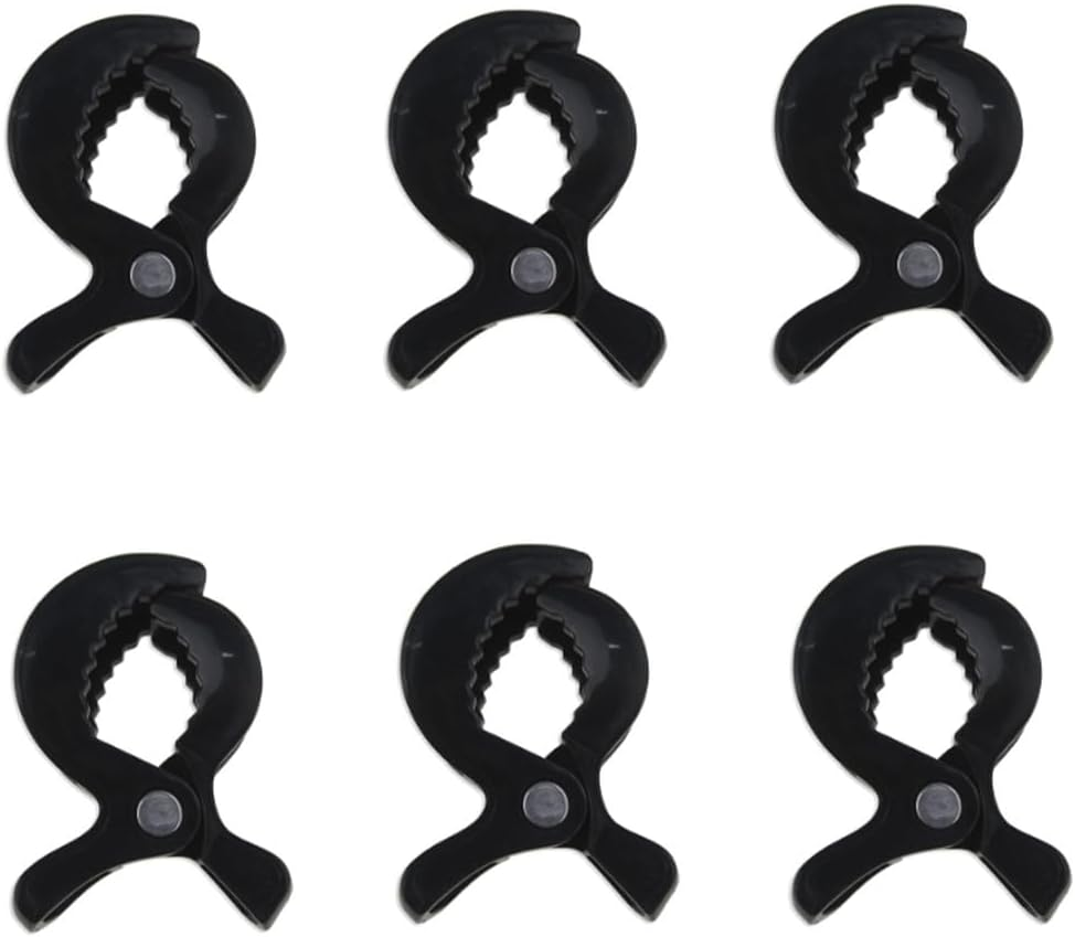 Cuicanfla Mosquito Net Clips, Sun Shade to Canopy, 6 Pcs Stroller Pegs Clips, Universal Buggy Pram Pegs to Hooks Muslin and Toys,Pram Toy Holder, Car Seat Cover Clips,Nursing Cover Clip,Universal Fit