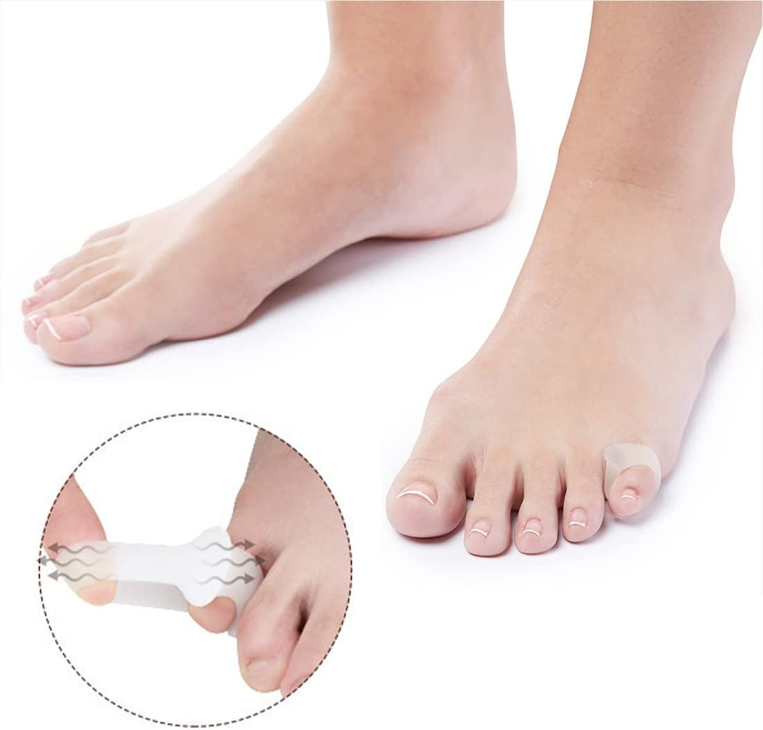 4 Pairs Toe Separator, Toe Separator, Toe Separator, Toe Separator, Toe Protection, Small Hammer Straighteners, Prevent Rubbing and Relieve Pressure (4 Colors)