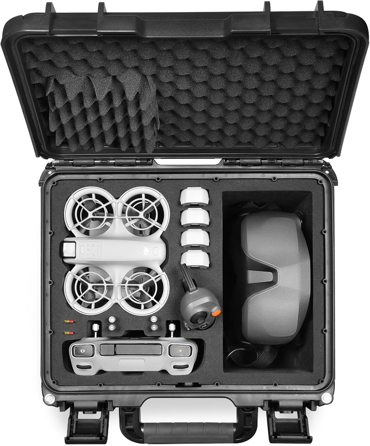 Lekufee Waterproof Hard Carrying Case for DJI Neo Drone,Dji Neo Fly More Combo,Dji Goggles N3/3/2/Goggles Integra,Dji RC 2,DJI RC N3/N2,DJI RC Motion 3/2,And Accessories(Case Only) image number 1