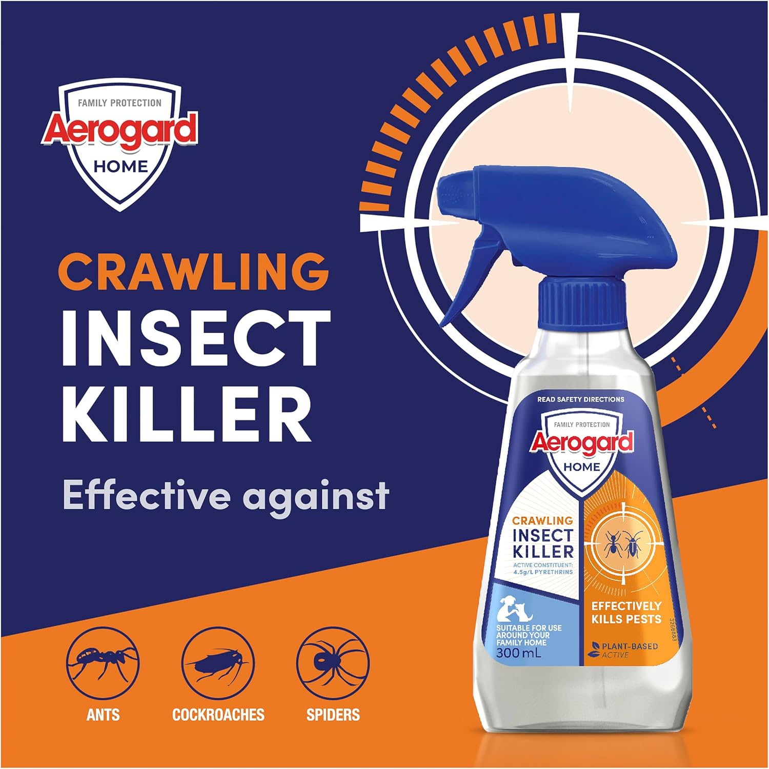 Aerogard Home Crawling Insect Killer 300 Ml image number 1