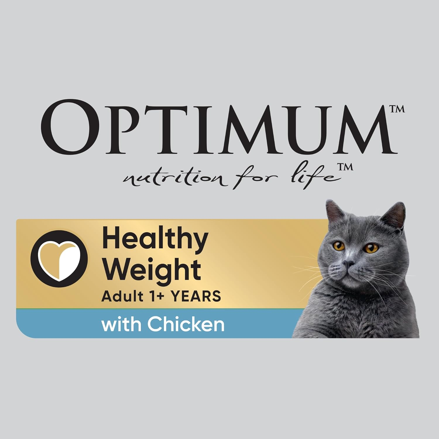 Optimum Adult Healthy Weight Chicken Dry Cat Food, 1.4 Kg (Pack of 4) image number 1