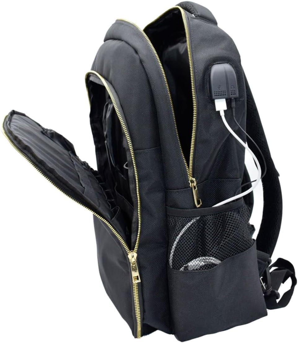 Baluue Hairdressing Bag Stylists Backpack Hair Salon Tool Bag Hairdresser Tool Organizer Polyester image number 5