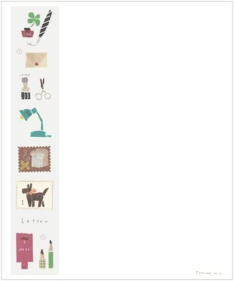 SAIEN No. 3043 Miki Tamura Yomoyama Paper Letter 6.9 X 5.7 Inches (175 X 145 Mm), Pack of 20