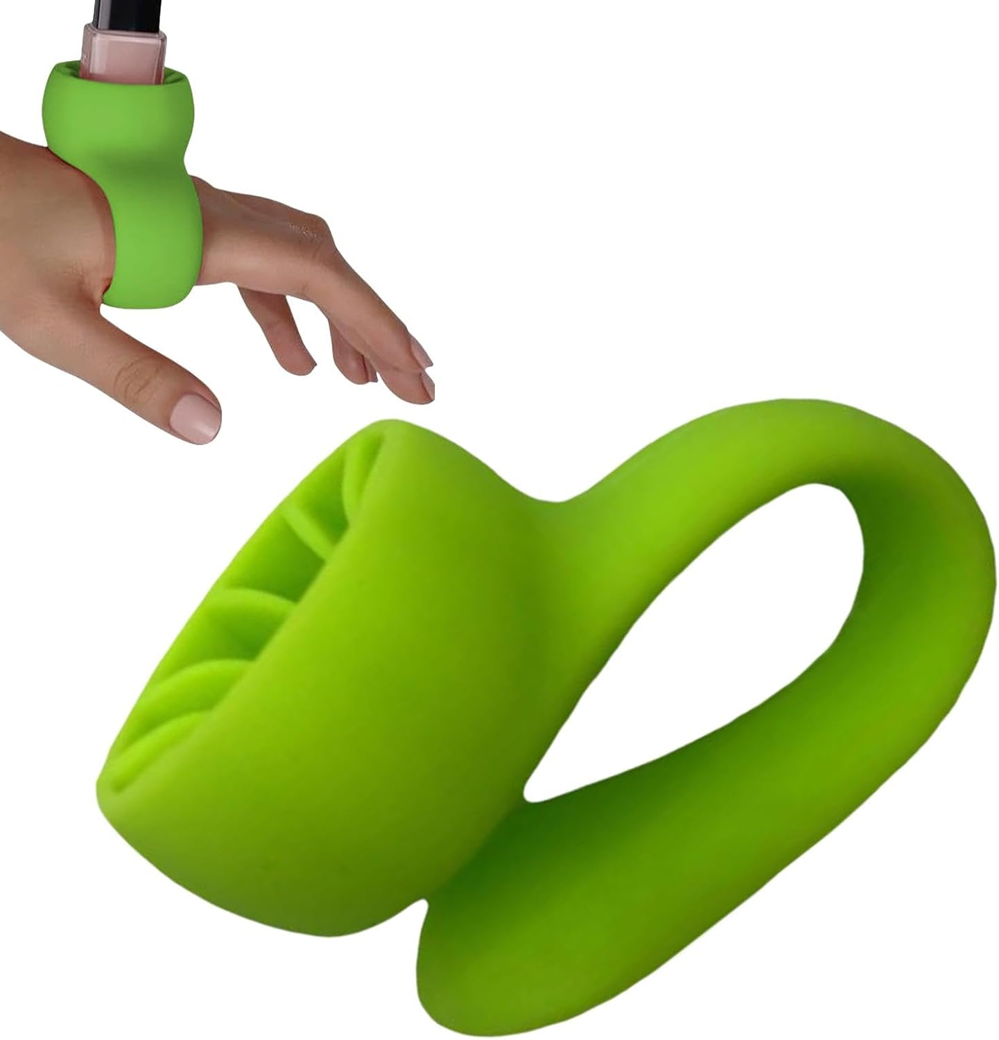 Shurzzesj Nail Polish Holder | Wearable Anti-Spill Organizer,Strong Grip Airlock Suction Silicone Nail Polish Holder for Salon Design image number 4