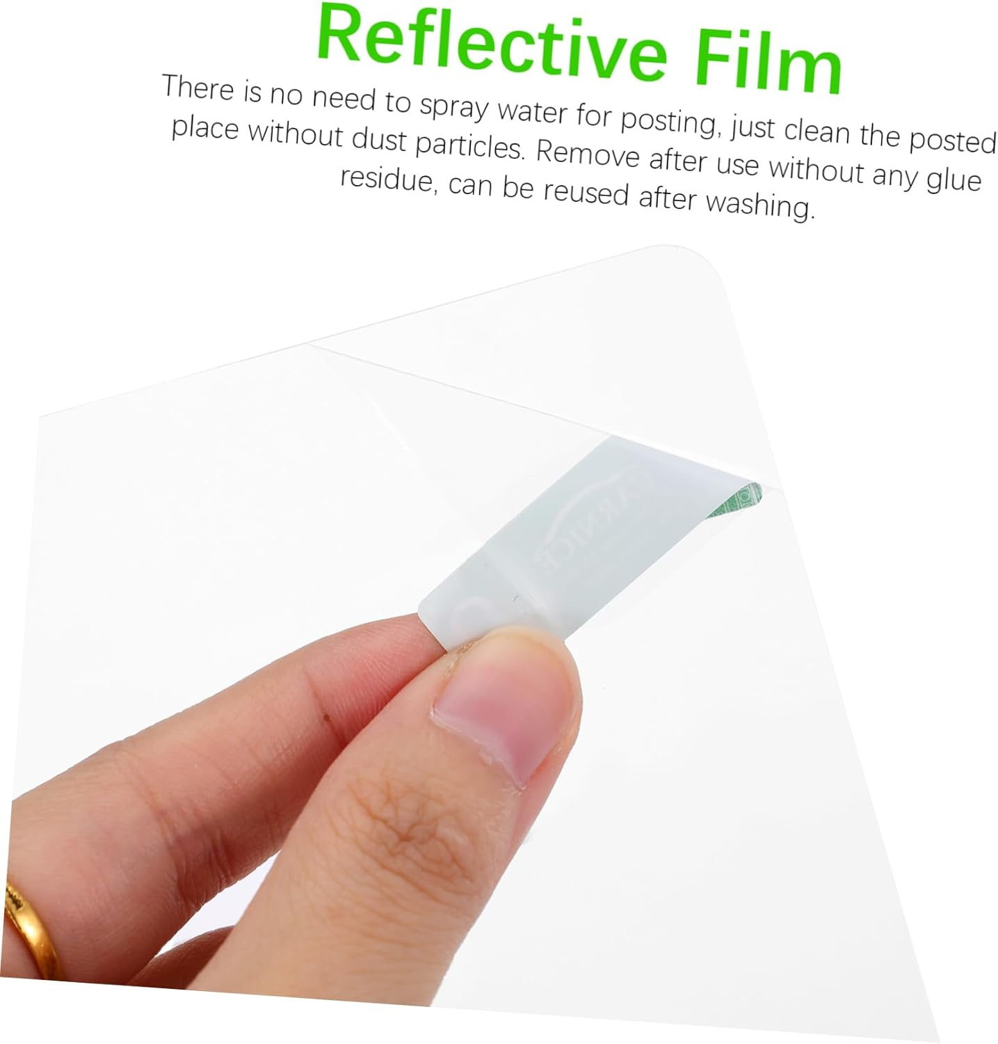 Jojofuny 2Pcs Reflective Film for Head-Up Display Windscreen Reflective Film Car Electronics Use Navigation image number 5