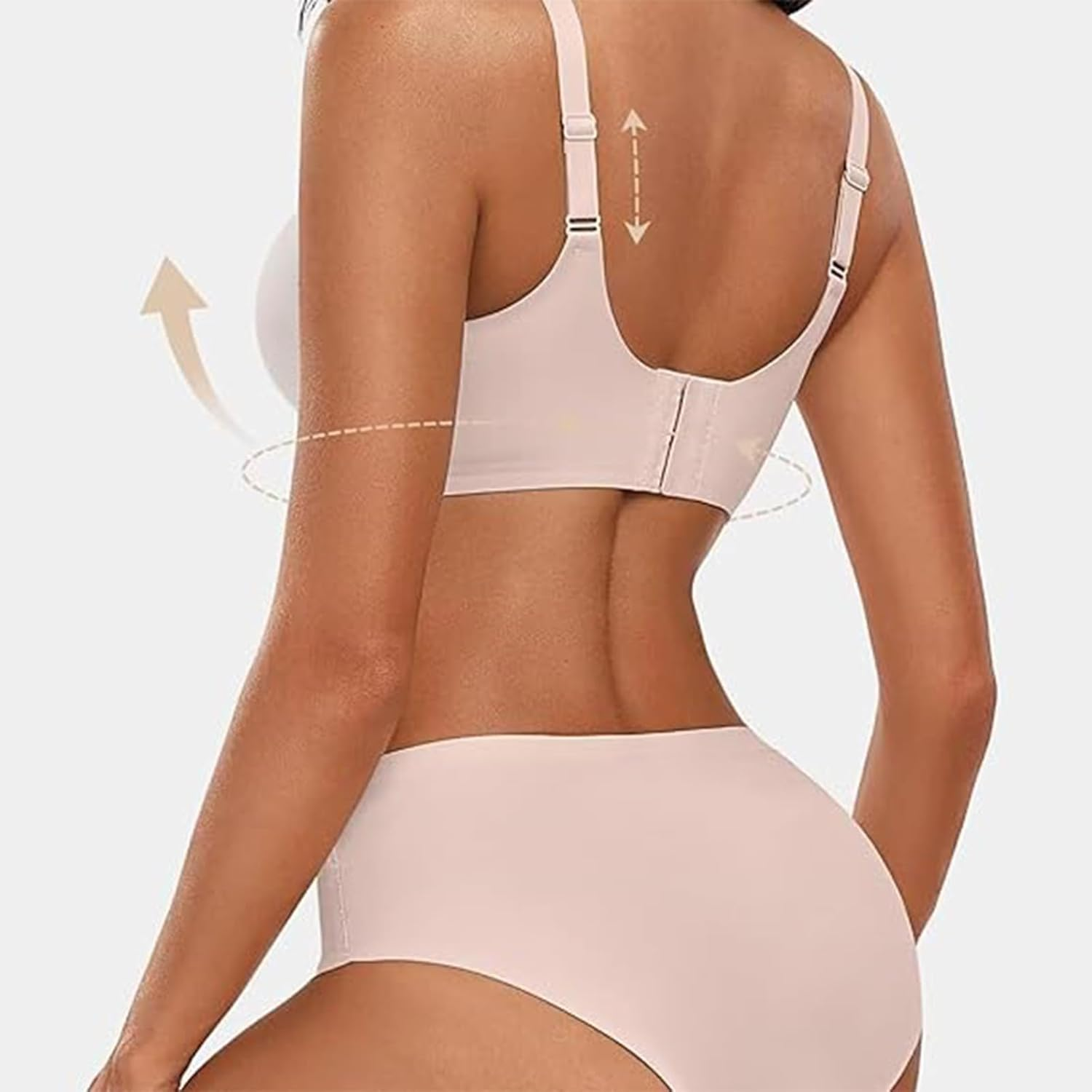 Seamless Scalloped Push-Up Bra, Dutifulon Seamless Scalloped Push-Up Bra, Comfortable Sports No Underwire image number 1