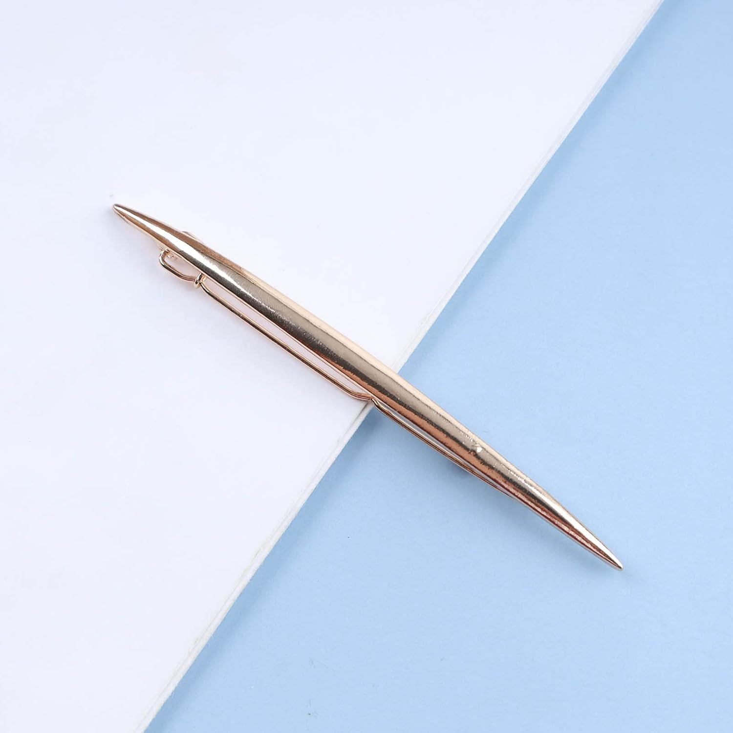 Yheakne Vintage Rectangle Hair Clip Geometric Hair Clip Gold Hair Clip Pin Metal Headwear Decorative Hair Accessories for Women and Girls 2 Pieces (Gold) - Gold image number 4