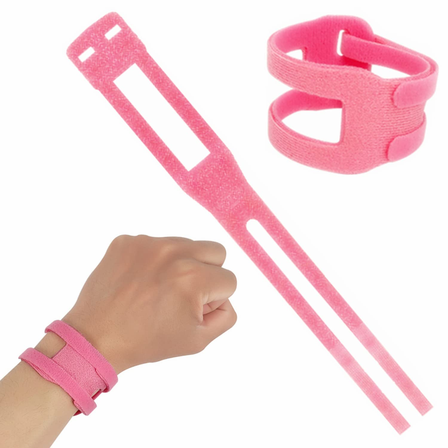 2 Pcs TFCC Wrist Brace, Left and Right Wrists for Weight Bearing Strain Sport Wrist Pain Relief, Adjustable Wrist for TFCC Tear, Ulnar Sided Wrist Pain, One Size Fits Most (Grey)