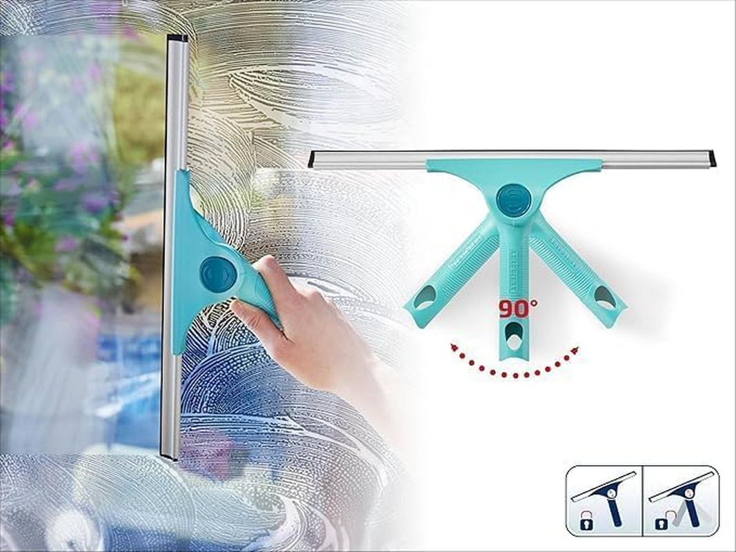 Leifheit Window Slider XL Squeegee 40 Cm &ndash; Streak-Free Glass and Window Cleaner with Flexible Joint and Click System &ndash; Bathroom Mirror and Shower Cleaner, Household Cleaning Tool and Accessory image number 6