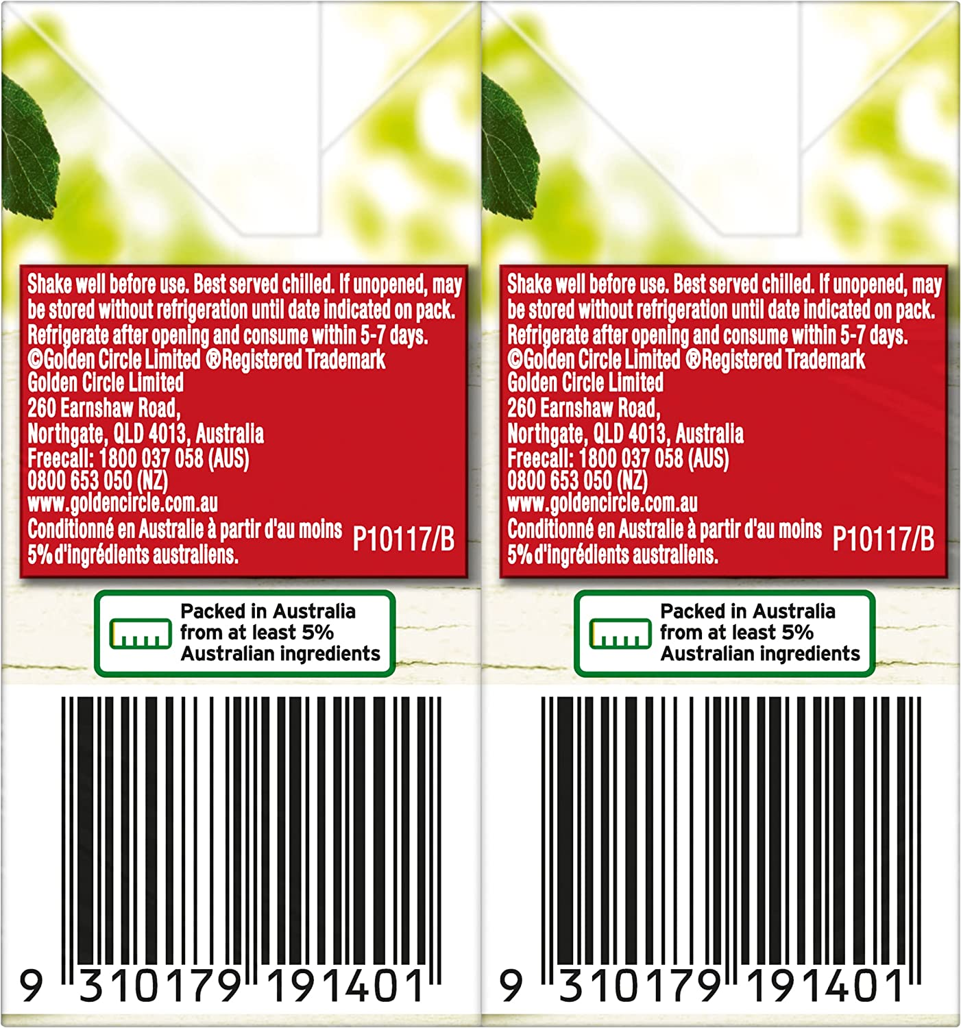 Golden Circle Apple Fruit Juice Box Poppers Multipack Apple Juice No Added Sugar No Artificial Colours, Flavours or Preservatives 200Ml (Pack of 6) image number 4