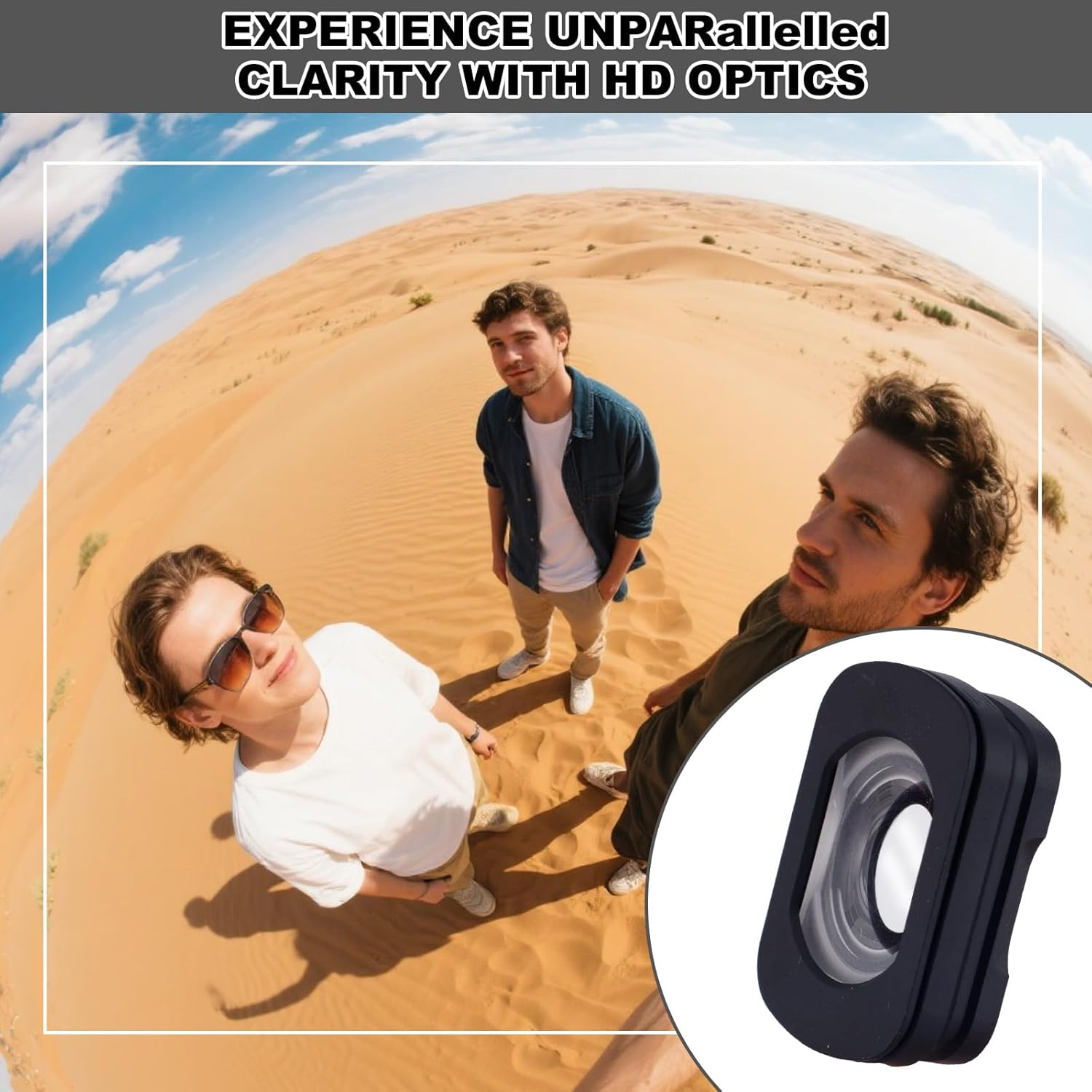 Magnetic Attach Wide Angle Lens Compatible with DJI Osmo Pocket 3, 112&deg; HD Optical Glass Lens with Double-Sided Coated for Osmo Pocket 3 Accessories image number 2