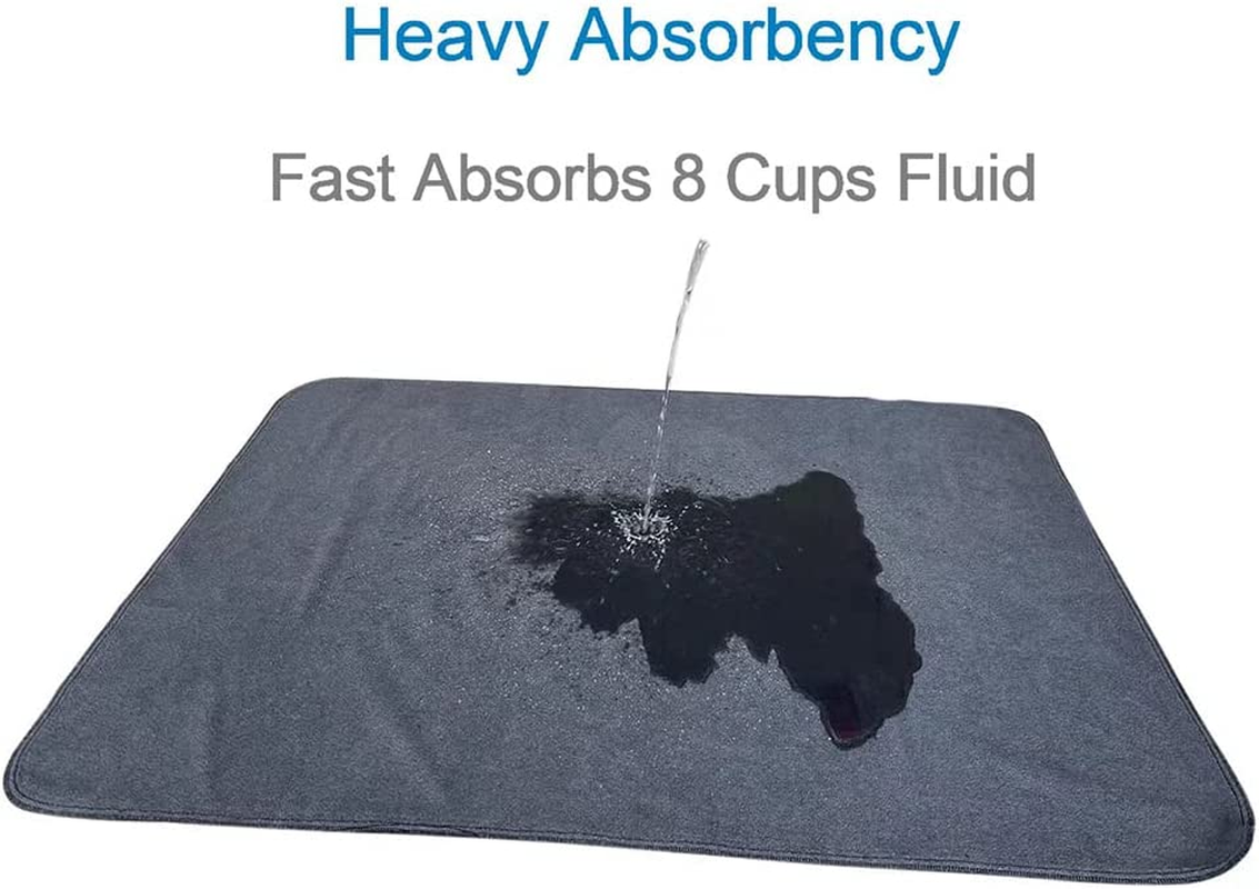 Upgrade Non-Slip Dog Pads Extra Large 65" X 48", Washable Puppy Pee Pads with Fast Absorbent, Reusable, Waterproof for Training, Travel, Whelping, Housebreaking, Incontinence, for Playpen, Crate image number 2