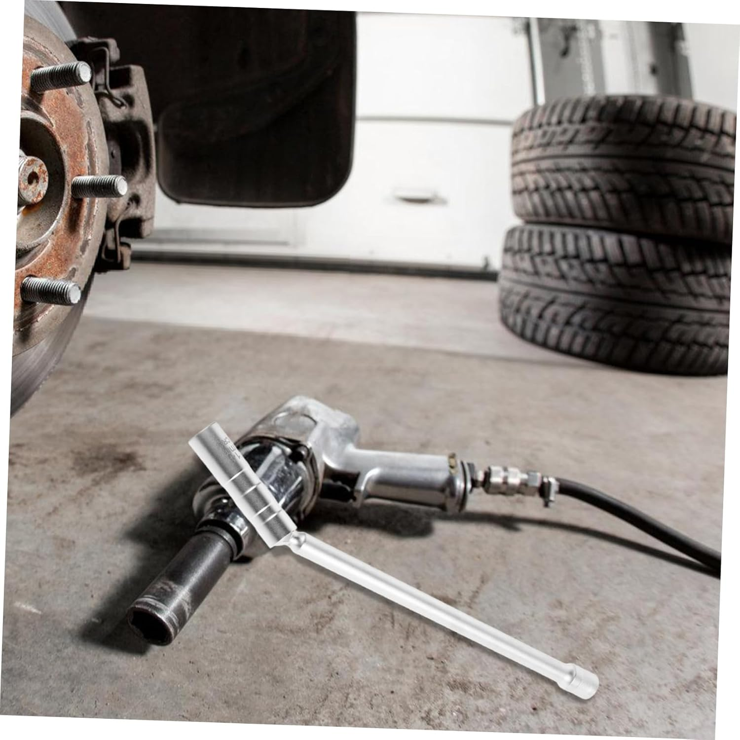 MUELODSIC Swivel Magnetic Socket Wrench Thin Metal Spark Plug Socket Removal Tool Fit Automotive Accessories Engine Repair Kit image number 6