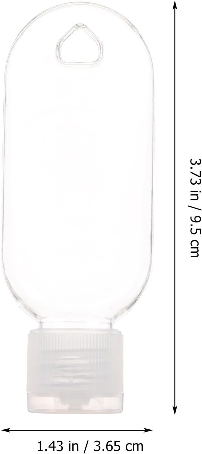 LALAFINA 10 Sets Travel Bottles with Keychain, Leakproof Squeeze Bottles Empty Refillable Containers for Hand Conditioner Body Wash Liquid Etc image number 1