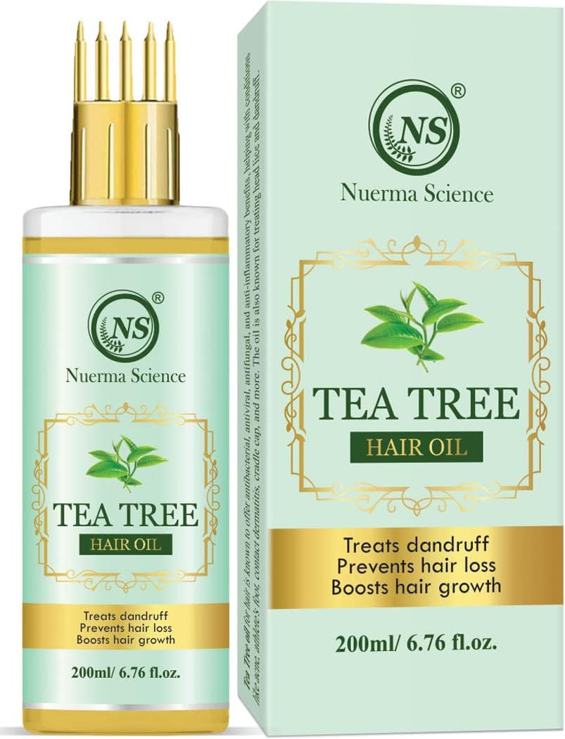 Nuerma Science Tea Tree Hair Oil for anti Dandruff (200 ML)