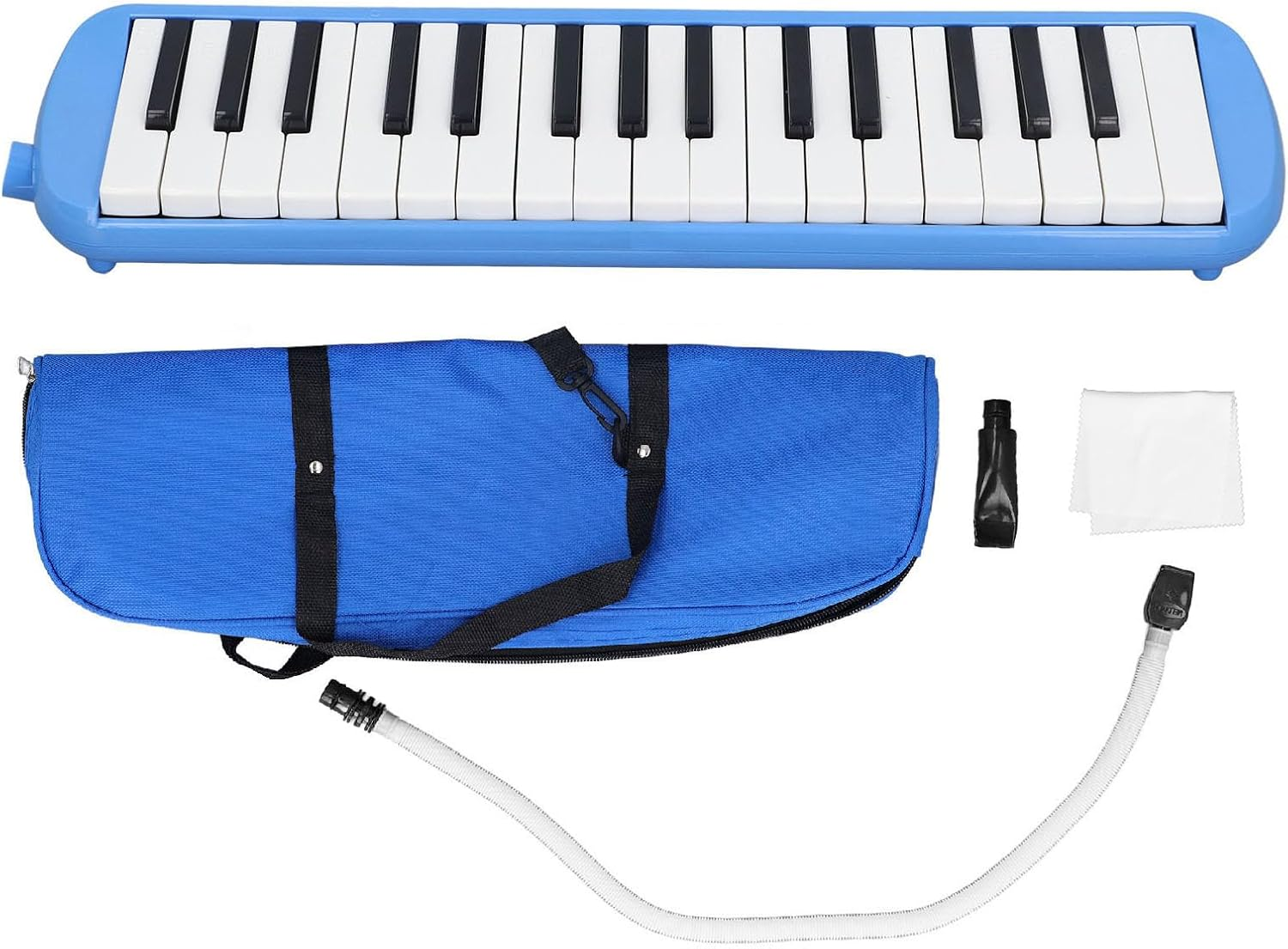 32 Keys Mouth Melodica, Air Piano Keyboard Soprano Melodica, Musical Instrument Toy for Students and Beginners with Mouthpiece, Blowpipe, Playing Organ, Carrying Bag