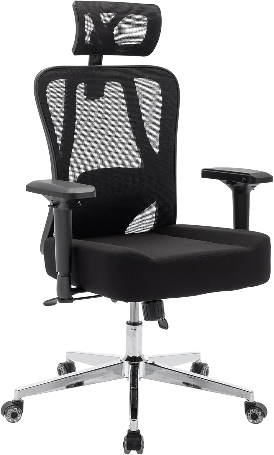 Ergonomic Office Chair,Computer Chair Big and Tall Computer Desk Chair with 4D Armrest,Heavy Duty Mesh Office Chair with Adjustable Lumbar Support with Upgraded Caster Wheels with Headrest image number 1
