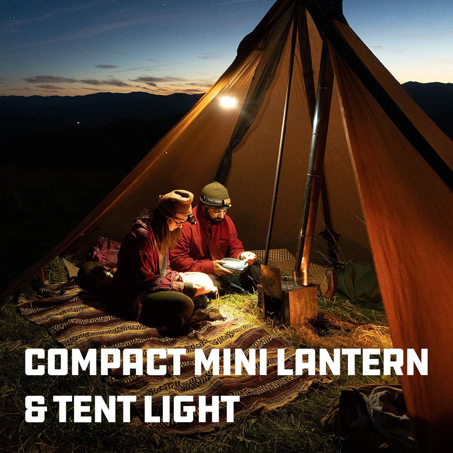 UCO Sprout LED Lantern, 100 Lumen Mini Battery-Powered LED Lantern with Lanyard image number 2
