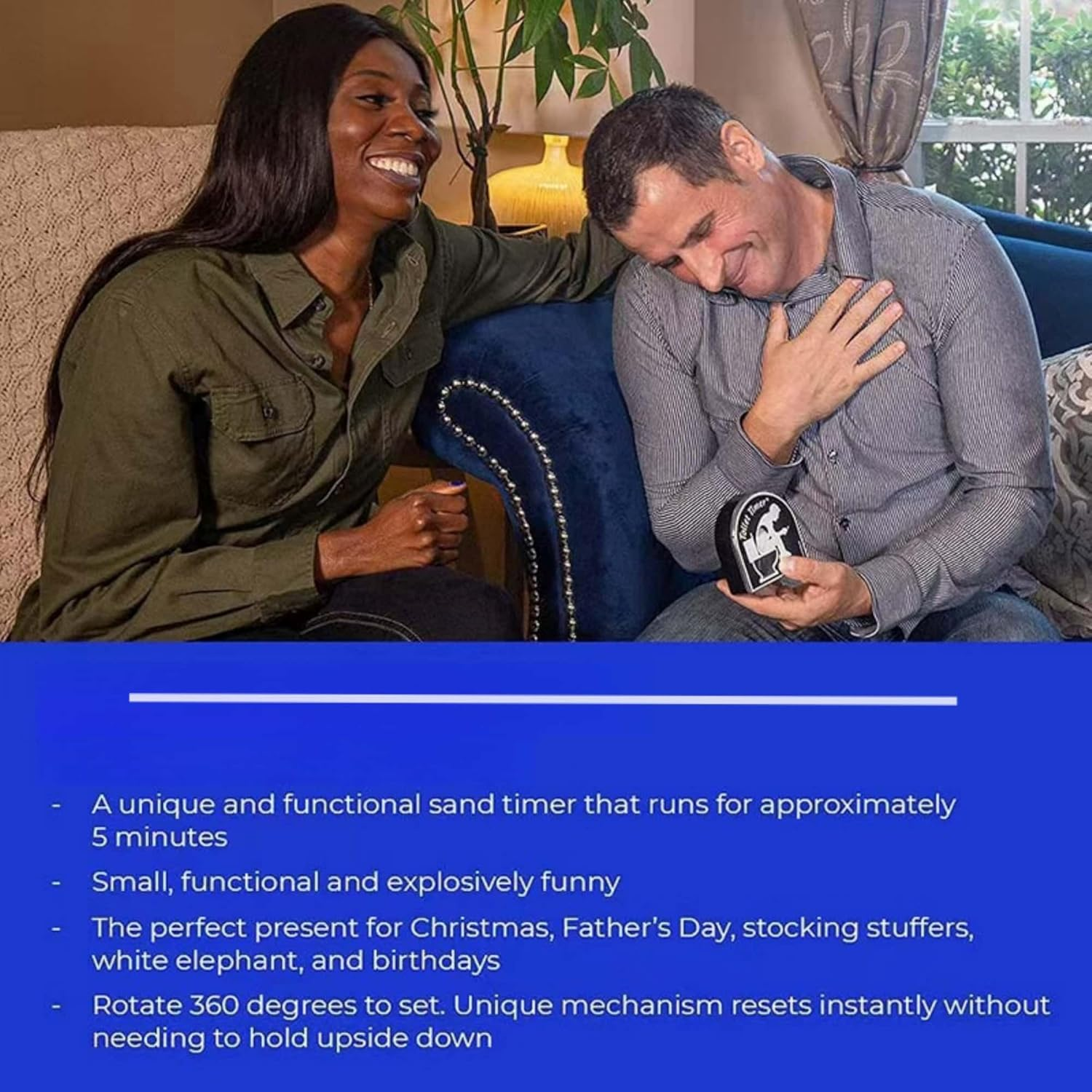 ARREBOL Toilet Timer, Funny White Elephant Gifts for Adults, Men, Dad, Husband, Boyfriend image number 5