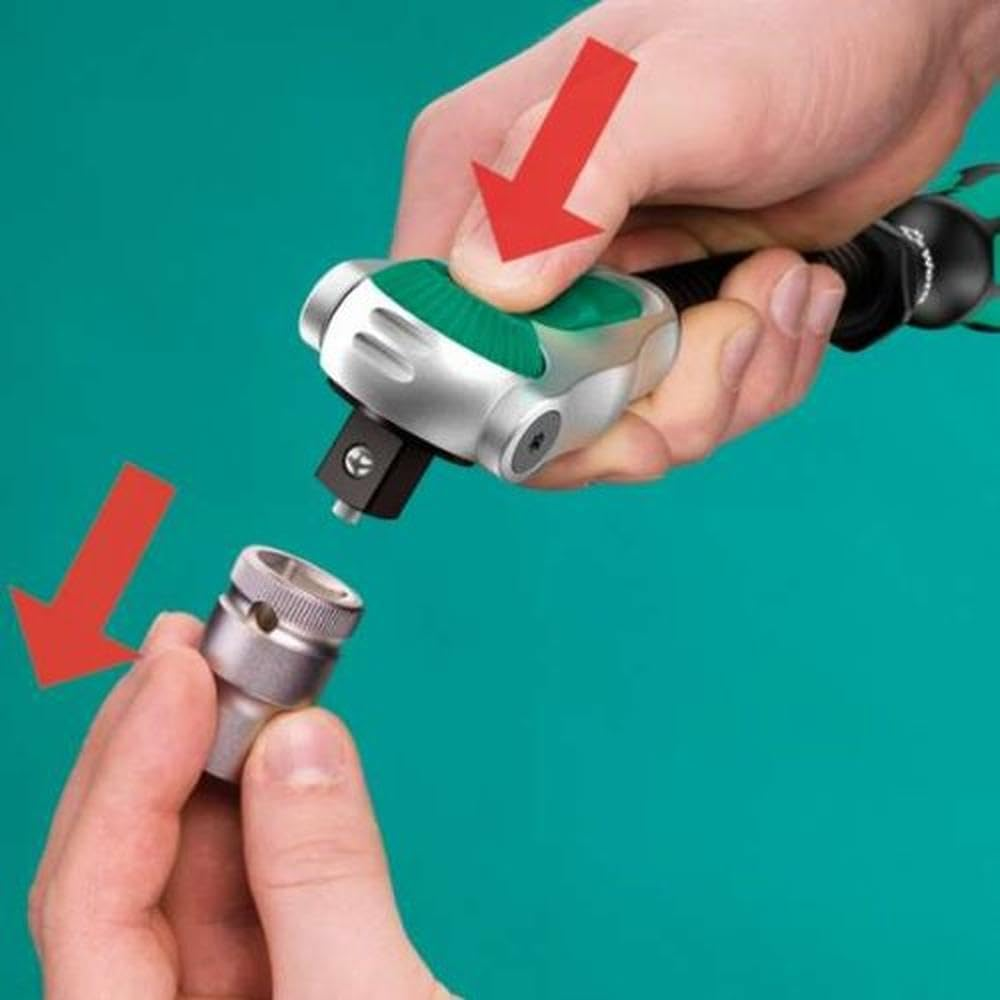 Wera 003533 8100 SA 2 Zyklop Ratchet Metric Socket Wrench 42 Piece Set, 1/4 Inch Drive image number 2