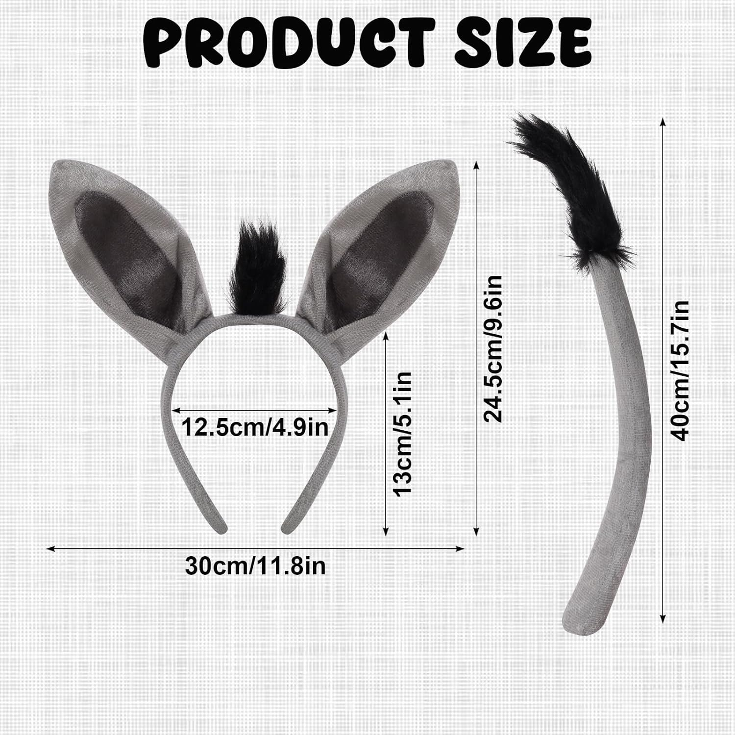 Halloween Costume Animal Tutu Ears Headband Tail Fancy Dress Costume image number 3