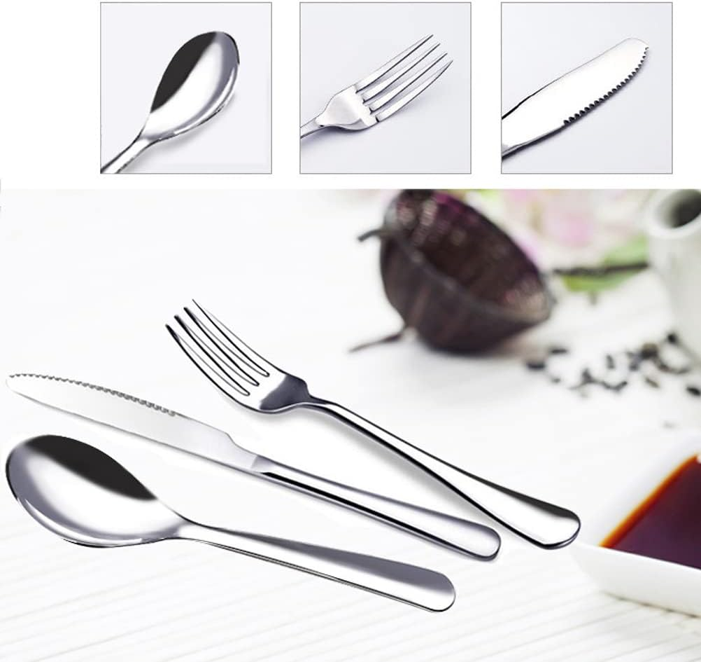MAKAWER Flatware Dinner Forks Stainless Steel Cake Fork Top Food Grade Fruit Dessert Fork Table Forks Mirror Finish & Dishwasher Safe Set of 6, 7.2Inch image number 3
