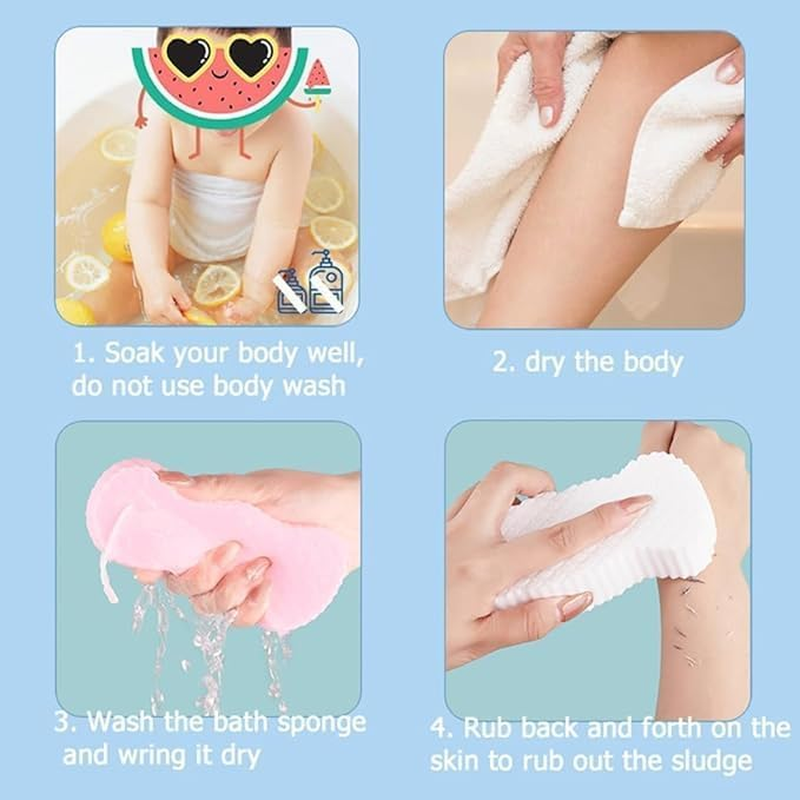 Yessmi 3D Soft Exfoliating Bath Sponge, 2Pcs Ultra Soft Bath Body Shower Sponge, Polyvinyl Alcohol, Exfoliating, Color B - Color B image number 5