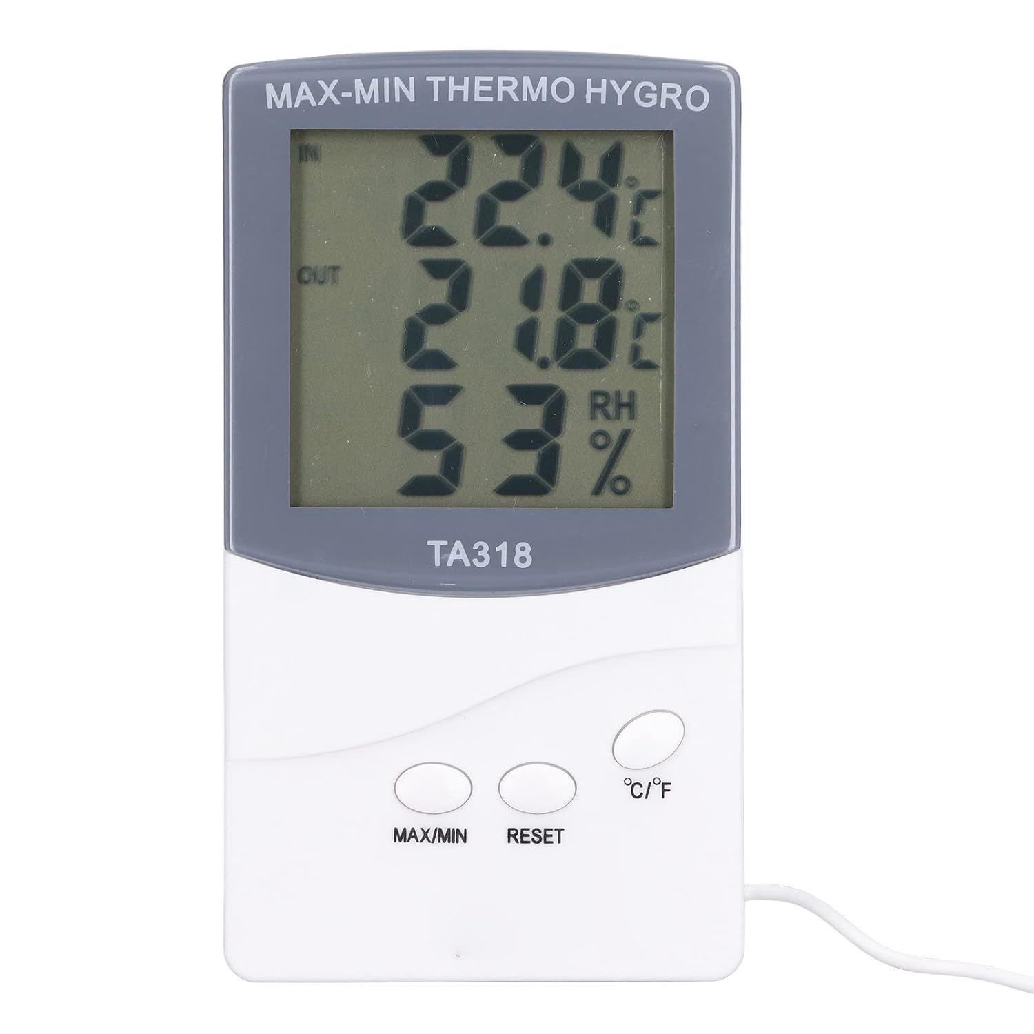 Mini Digital Temperature Meter Indoor Outdoor Thermometer with Probe Displaying Temperature Humidity for Home Use image number 3