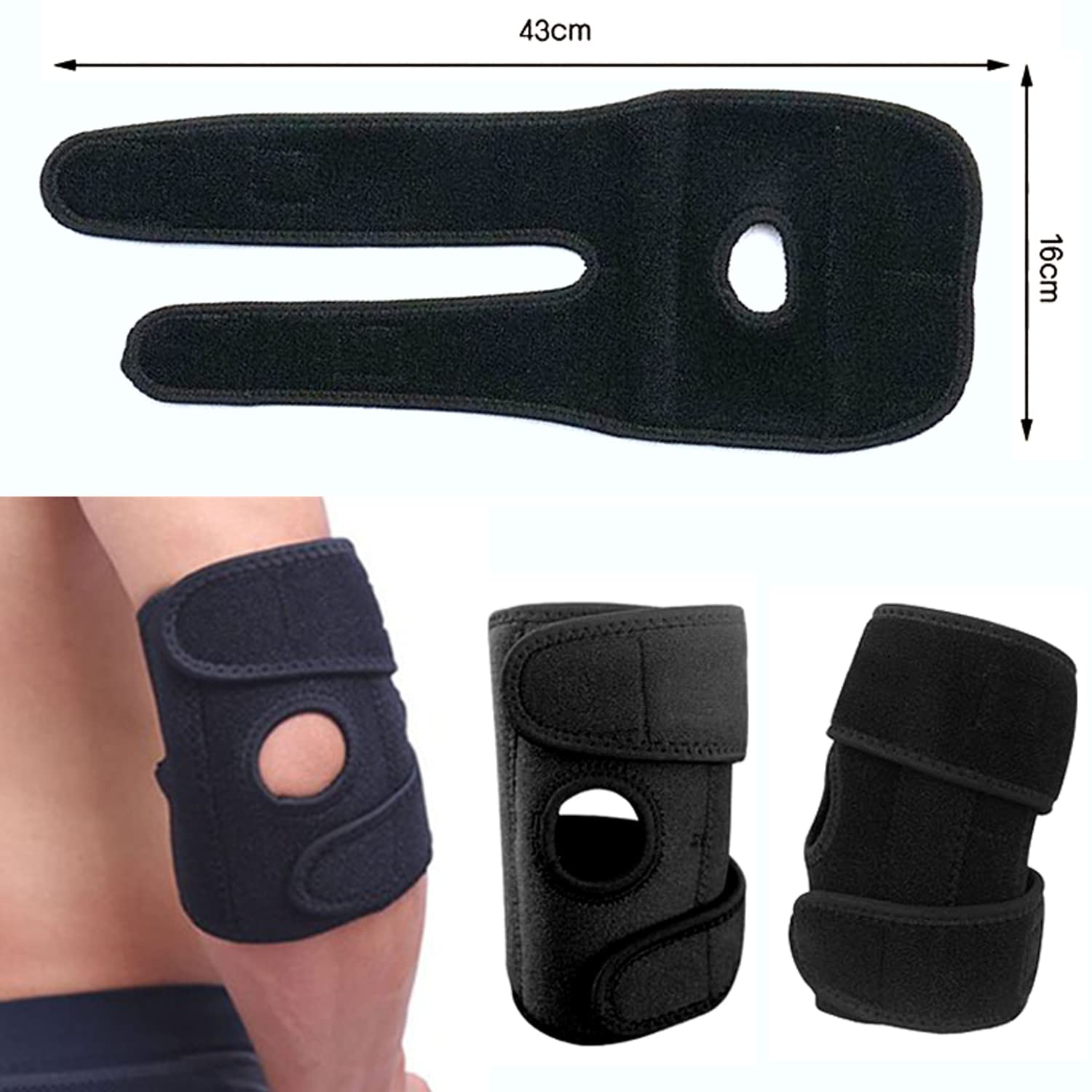 Adjustable Tennis/Golf Elbow Support Brace Strap Band Forearm Protection image number 6