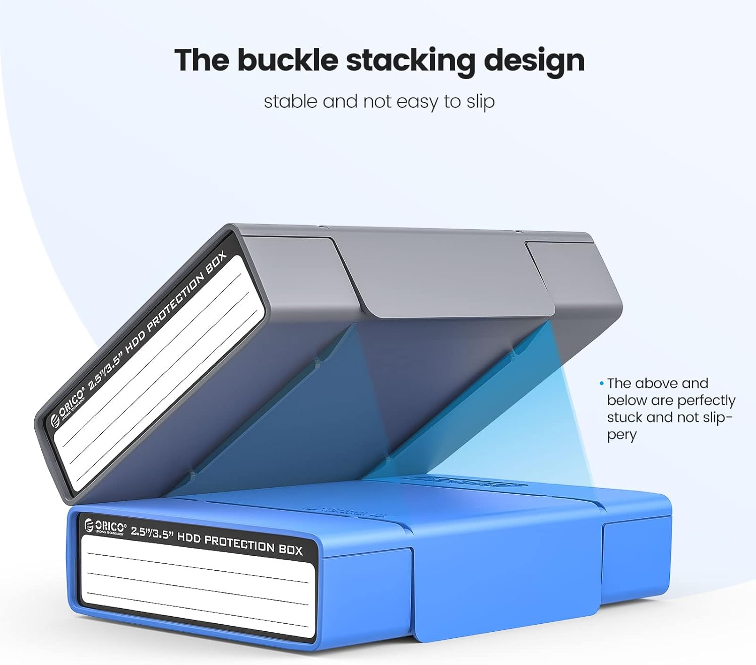 ORICO 5-Pack Hard Drive Carrying Case Protective Box for 3.5/2.5 Inch SSD HDD Portable with Anti-Static,Shockproof and Dust Proof Travel Storage Bag-Php25-5C image number 3