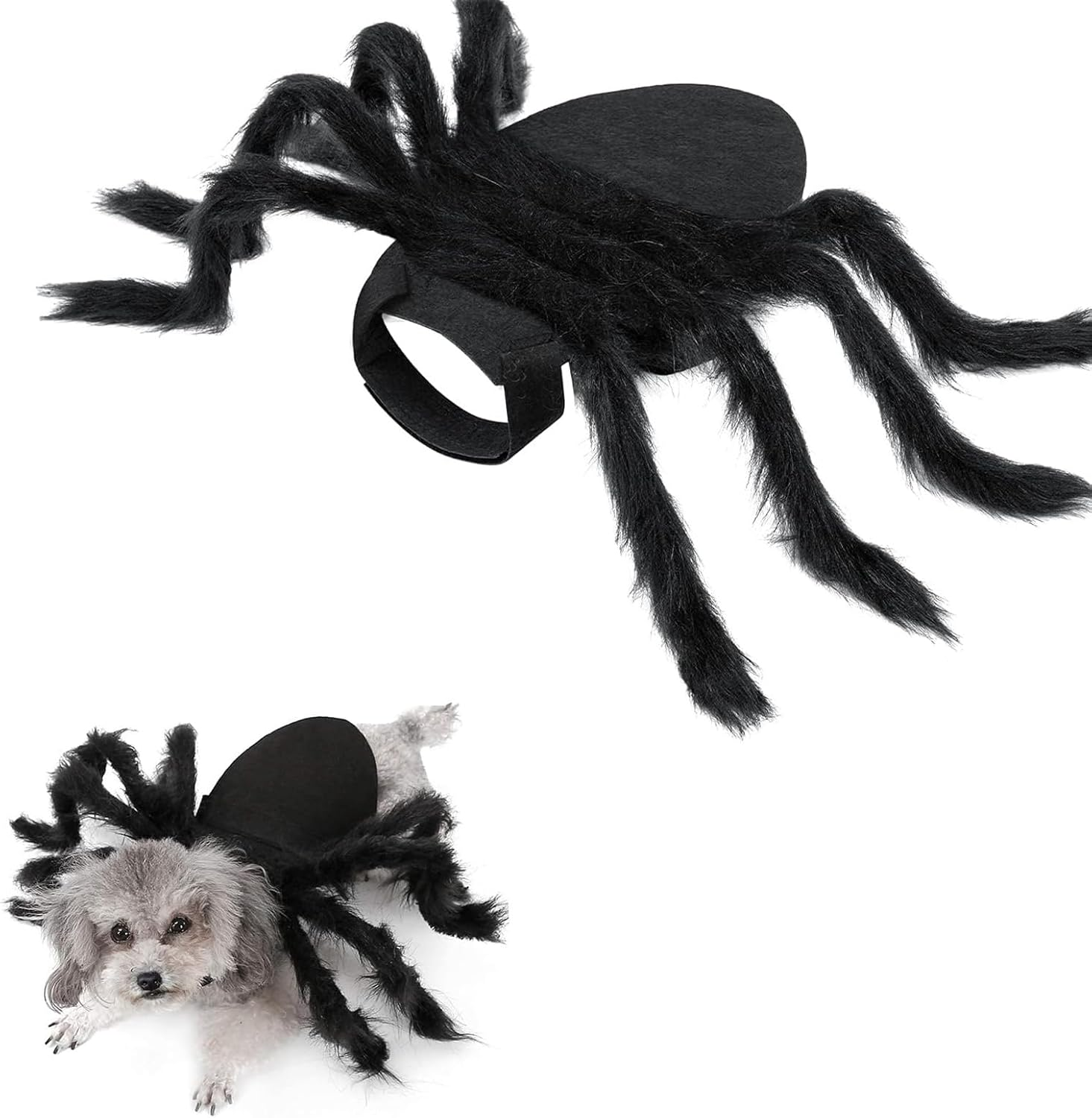 Cat Horror Spider Costume Spider Dog Clothing Decor Halloween Decoration Costume Dog Costume Cat Cat Dog Scary Costume Halloween Pet Costume for Party Christmas Halloween Black (M Size) image number 4