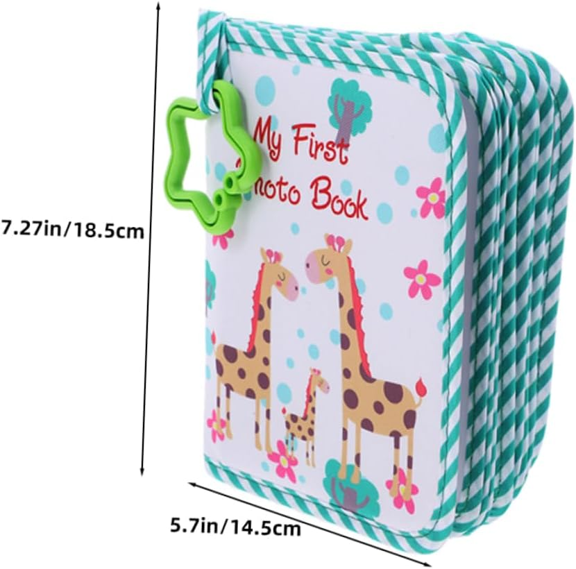 Kisangel 2Pcs Soft Cloth Photo Album Engaging First Year for Newborns Holds Photos Fun Design and Cherishing Memories
