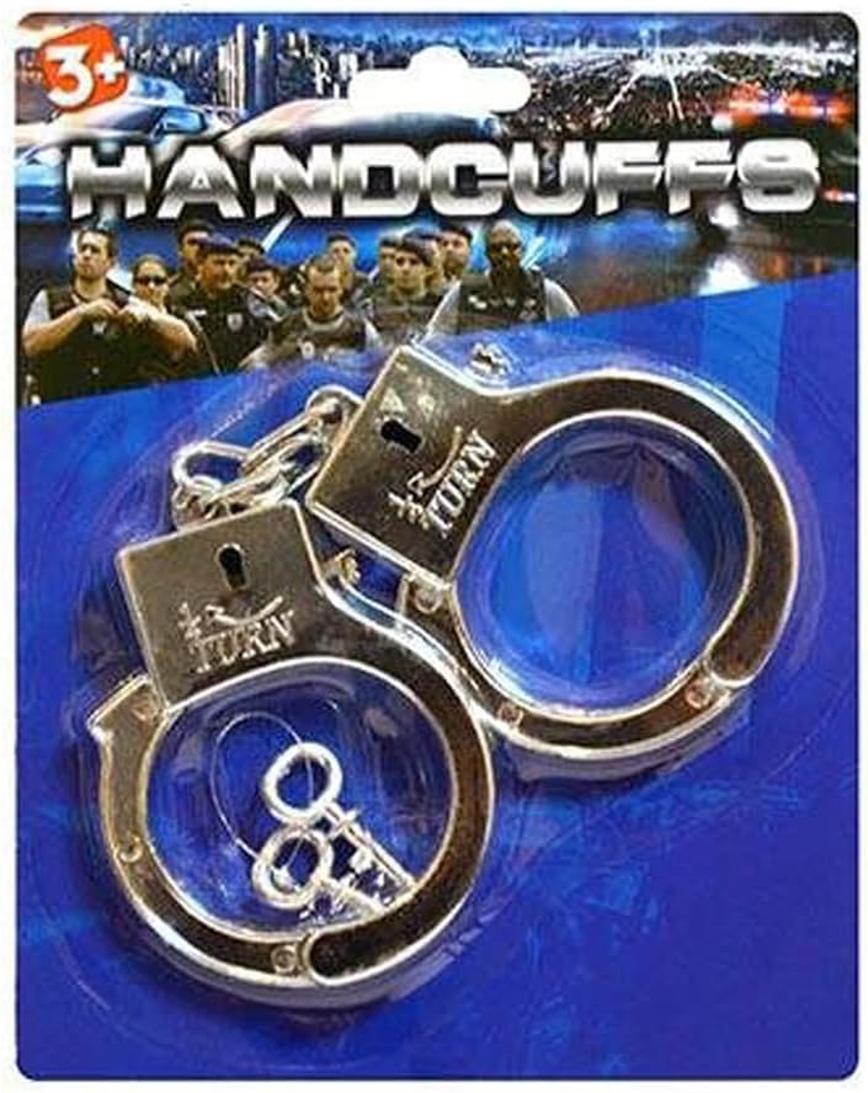 Chrome Plated Handcuffs Toy image number 2