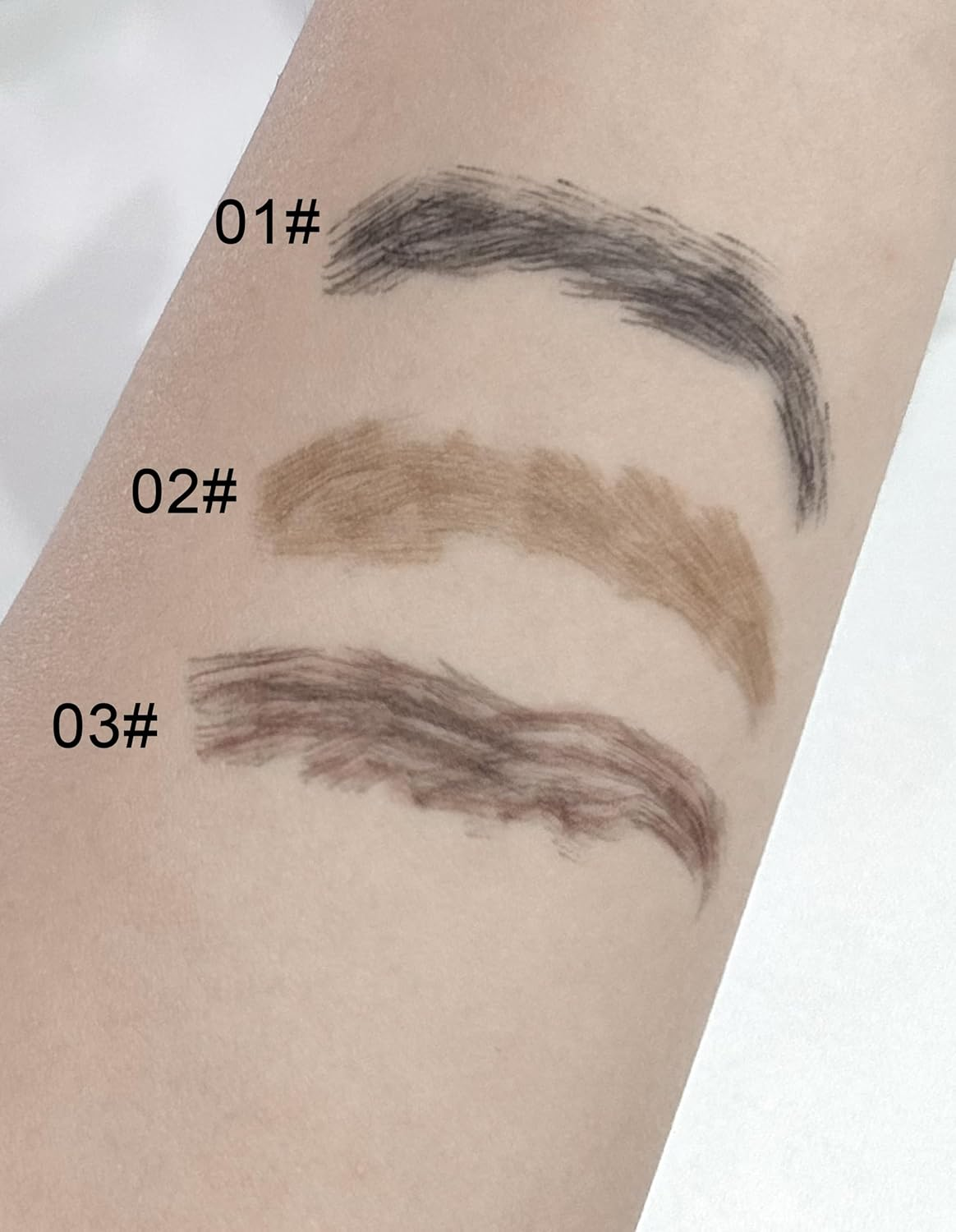 Erinde Microblading Eyebrow Pen, Waterproof Long Lasting Eyebrow Pencil for Women, Natural Brow Definer Creates Hair-Like Strokes, Smudge Proof Liquid Eyebrow Makeup for Shaping & Filling Brows,03#