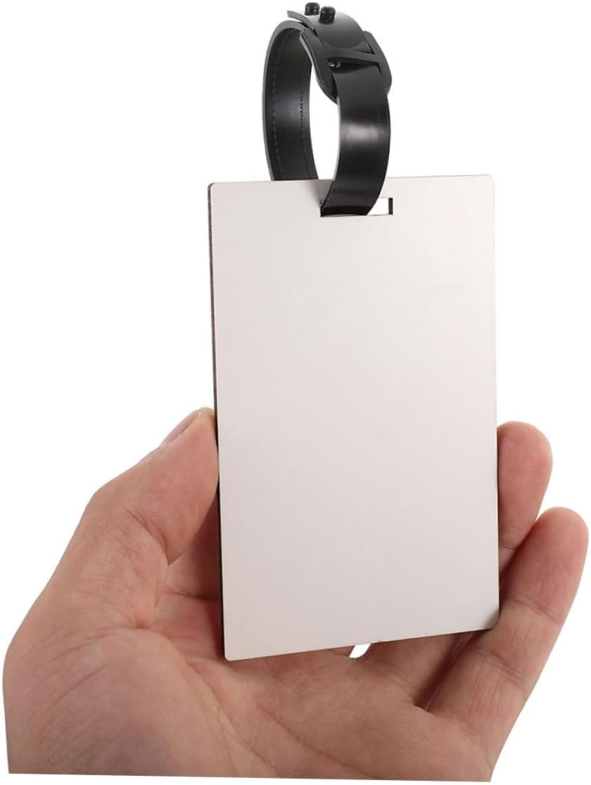 TOPPERFUN 8Pcs Thermal Transfer Luggage Tag Blank Suitcase Tags Sublimation DIY for Travel Bags image number 4