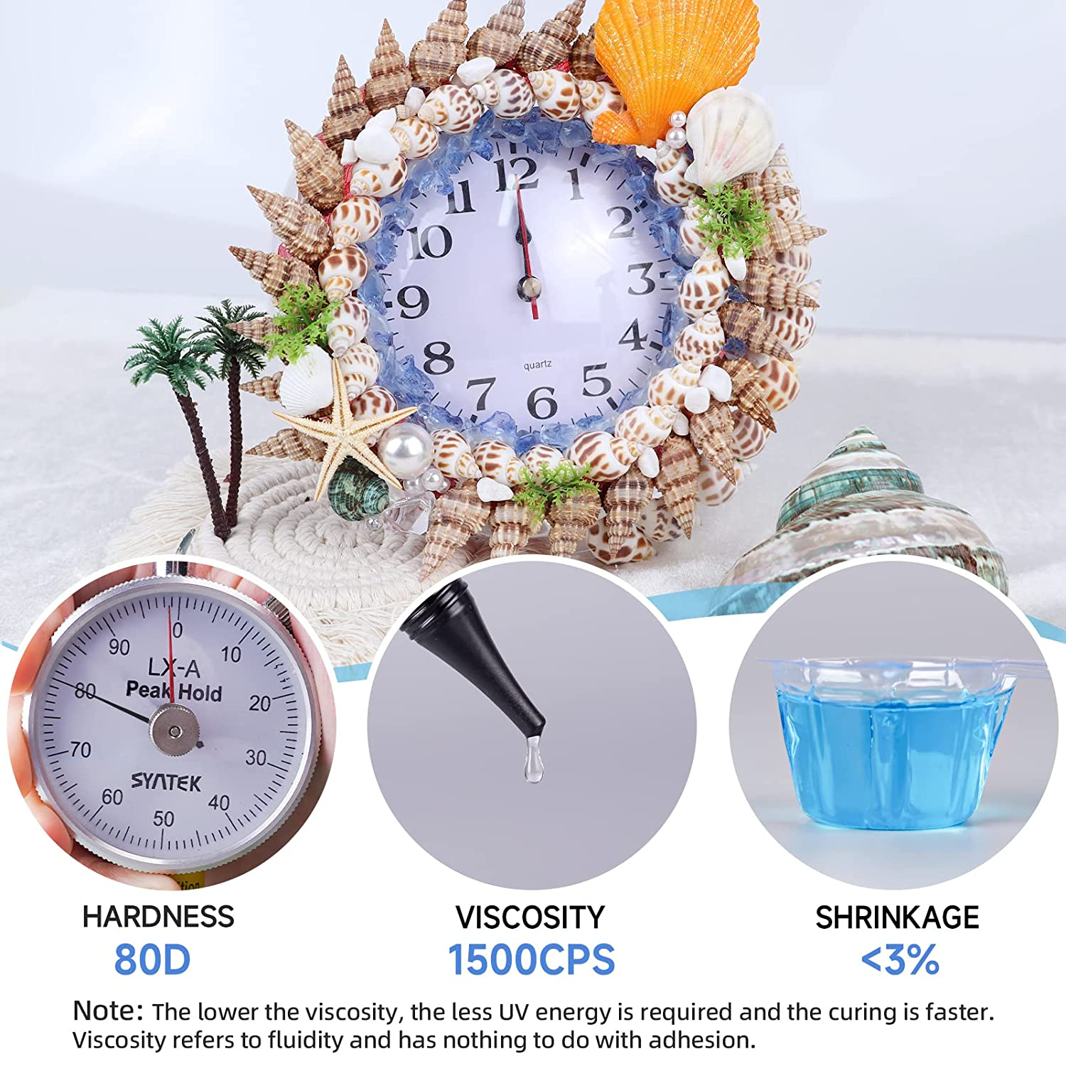 LET'S RESIN UV Resin Kit with Light, Bonding&Curing in Seconds, 30G UV Resin with Flashlight for Welding, Jewelry UV Glue Adhesive for Plastic Repair, Glass Light, Craft Decor image number 3