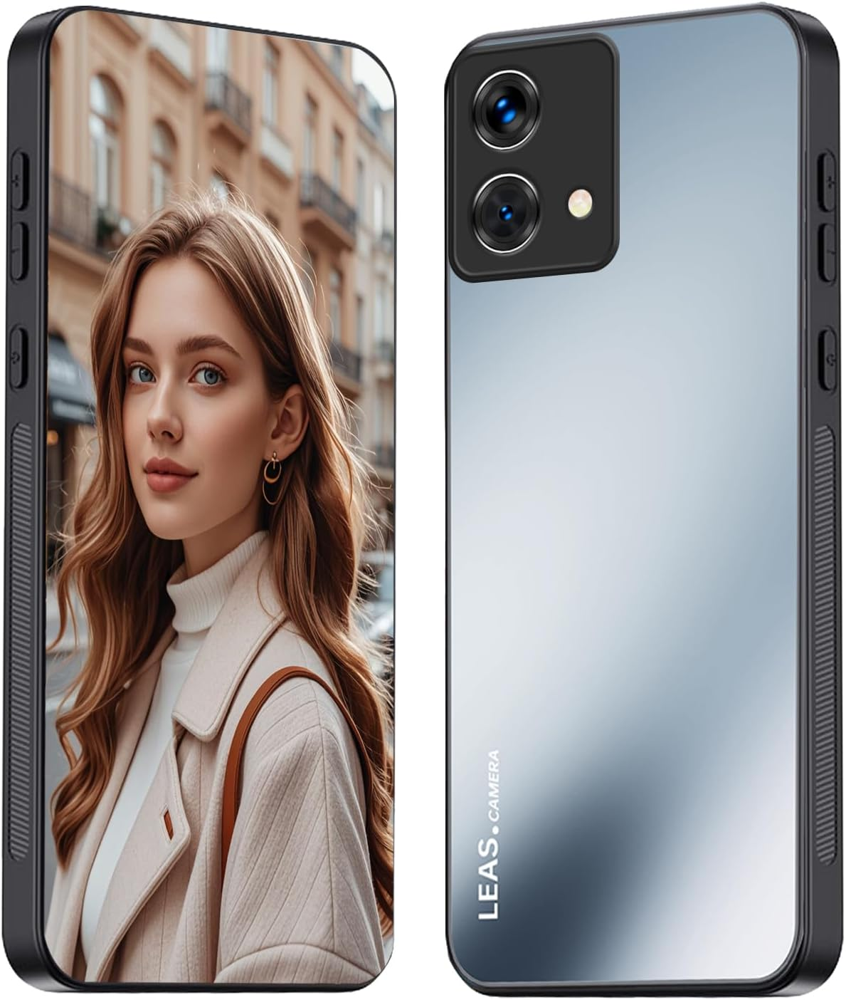 HAOYE Mobile Phone Case for Motorola Moto G84 5G Matte Frosted Case, Slim Non-Slip Shockproof Protective Case, Anti-Fingerprint Full Protection - Black