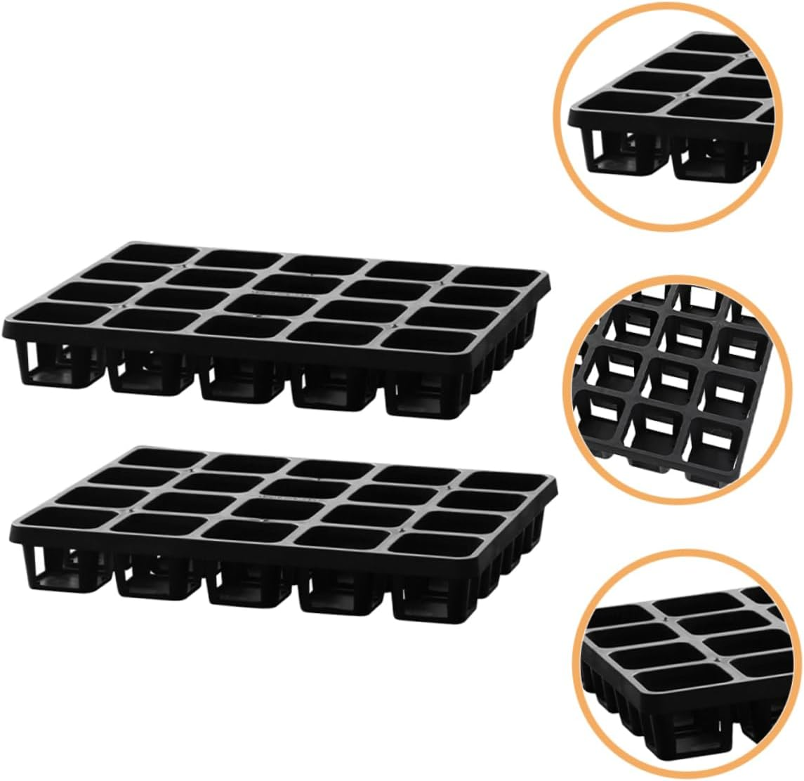 2Pcs Nursery Pot Brackets Plant Growing Boxes Racks Germination Tray Holders for Home image number 3
