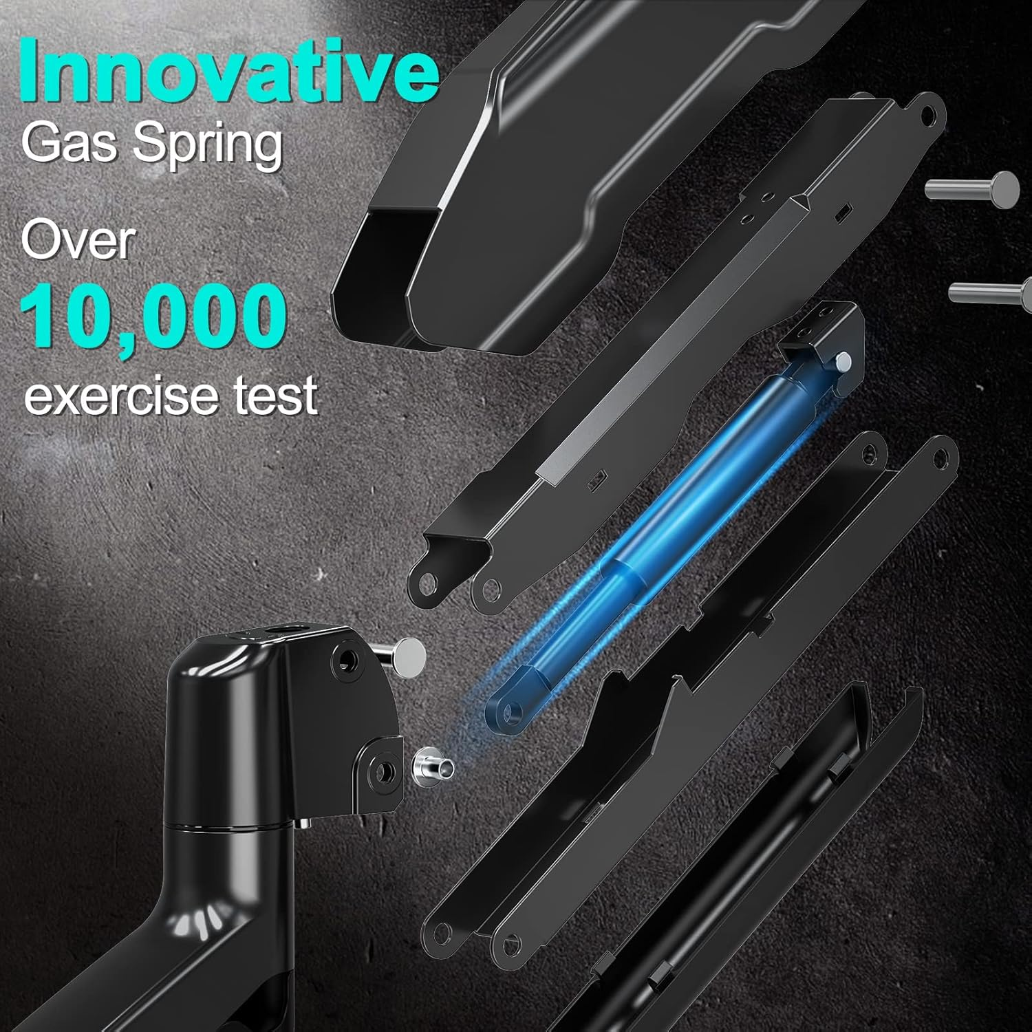 Mount PRO Single Monitor Mount,Articulating Gas Spring Monitor Arm,Fits 13 to 32 Inch LCD Computer Monitors,Holds 17.8Lbs,Adjustable VESA Mount Desk Stand with Clamp,Grommet Base,Vesa 75X75,100X100