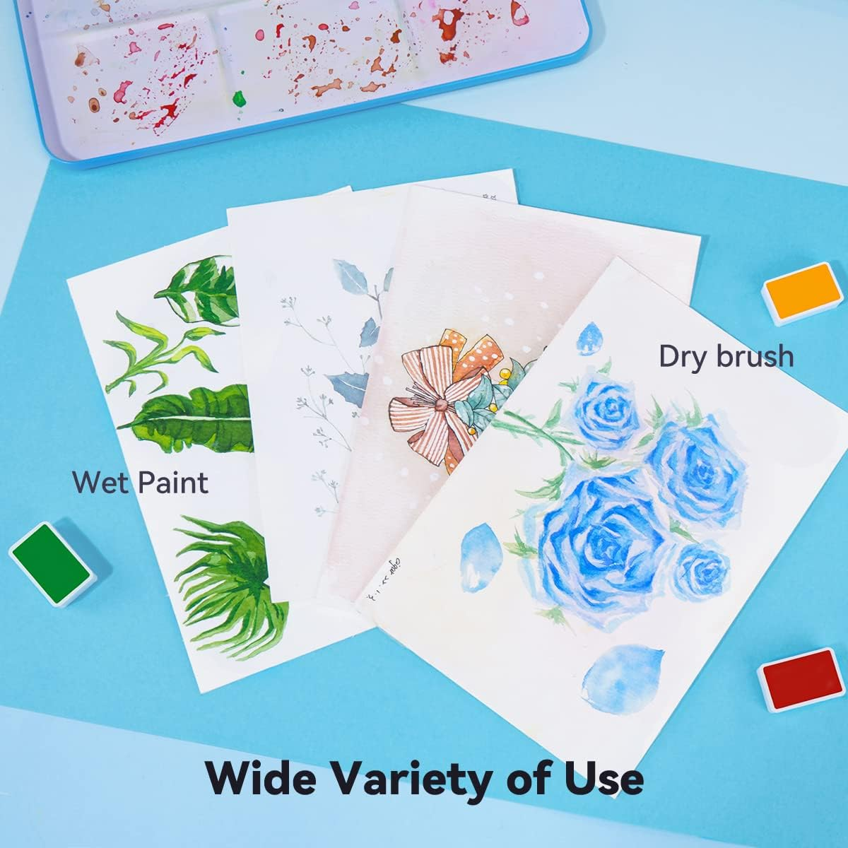 Paul Rubens Watercolor Paint Set, 24 Vivid Colors in Portable Box,Perfect Travel Watercolour Painting Kit for Artists, Amateur Hobbyists Painter on Landscape Portrait Paintings on Canvas image number 1