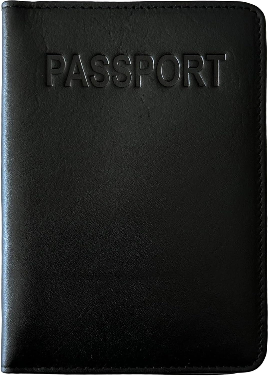 Teal Leather RFID Passport Cover Holder