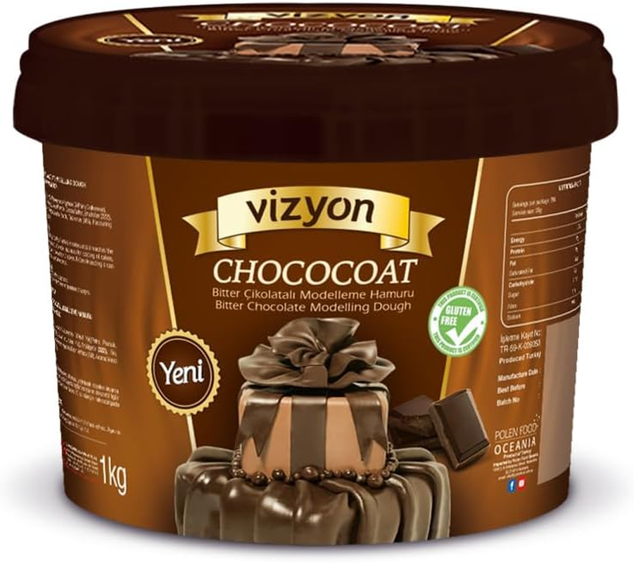 Vizyon Dark Chocolate Modelling Paste 1 Kg