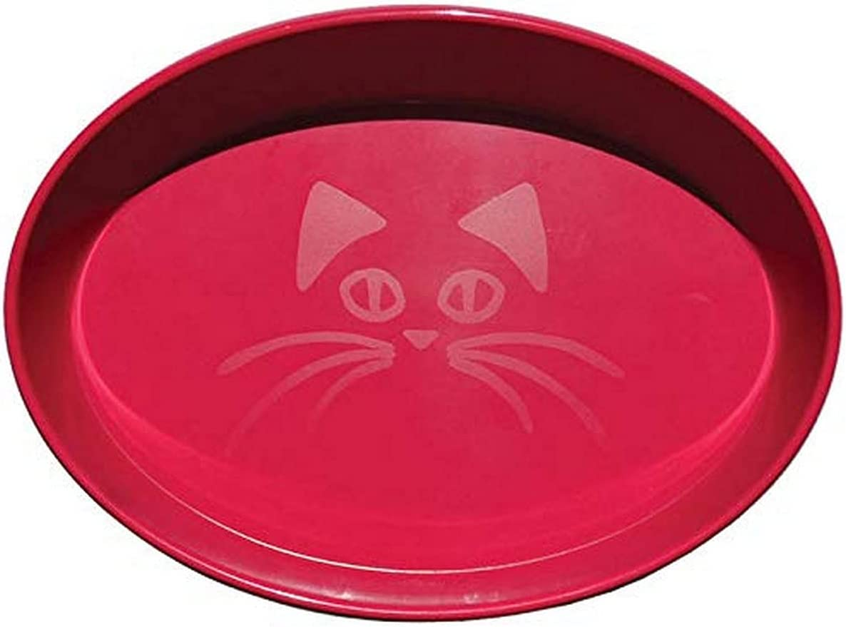 SCREAM Oval Cat Bowl, Loud Blue - Loud Orange image number 2