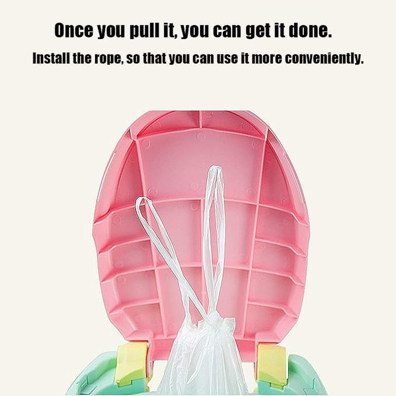 WEZCHUGHAOL 150PCS Toilet Seat Cleaning Bag, Travel Potty Liners, Portable Universal Potty Trainer Linersdisposable Traning Toilet Seat Bin Bags with Drawstring (16.5" X 9.45"Inch) image number 1