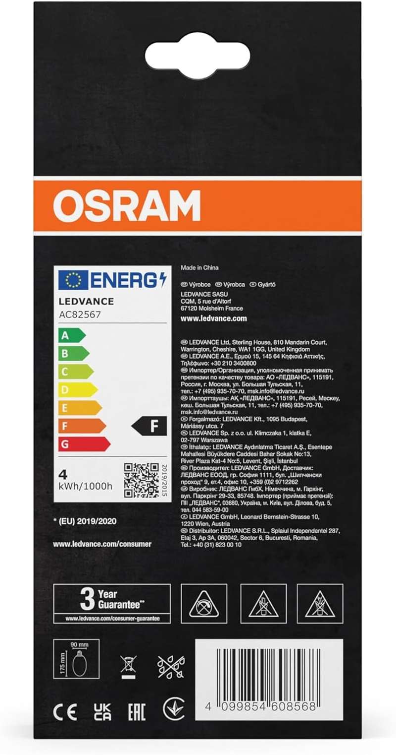 OSRAM Decorative LED Lamp in Cracked Glass in Cracked Glass, Long Blue image number 6