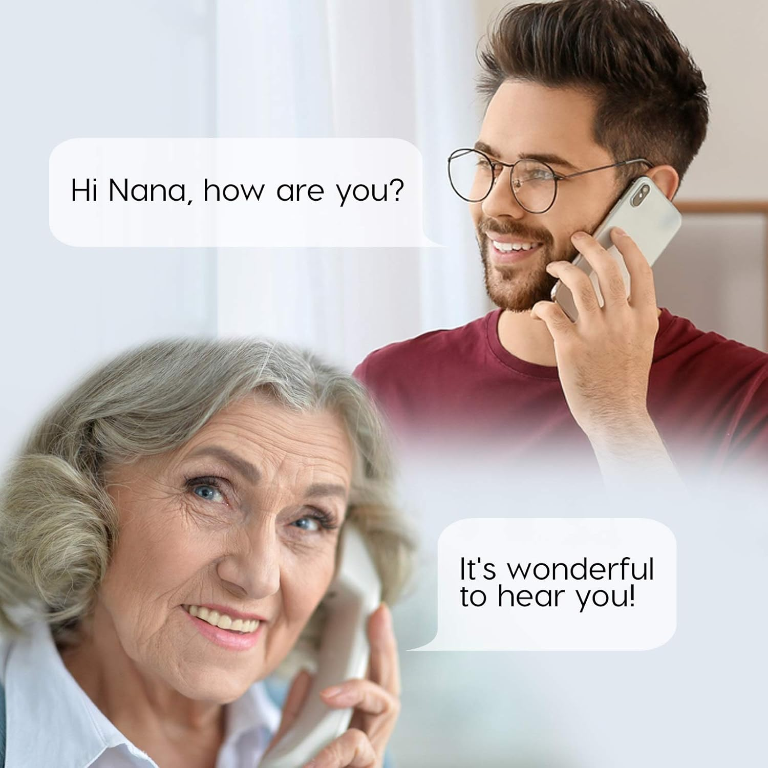 Geemarc Amplidect 595 U.L.E Highly Amplified (50Db) Cordless Phone + Extra Twin Handset - Phone for the Hard Hearing - Hearing Aid Compatible (T-Coil)