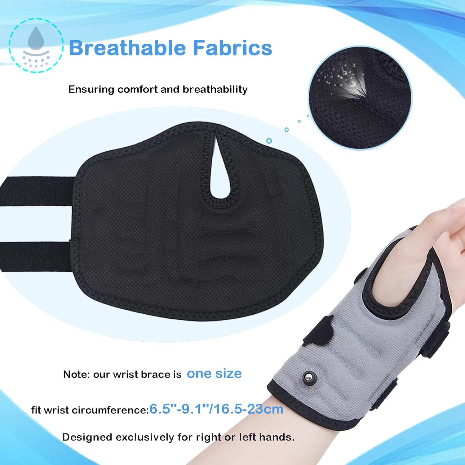 Avaneeny Wrist Brace for Carpal Tunnel Night Support, Inflatable Wrist Support with Air Compression for Relieving Pain Caused by Tendonitis, Arthritis and Sprains, Adjustable Hand Brace -Left image number 2