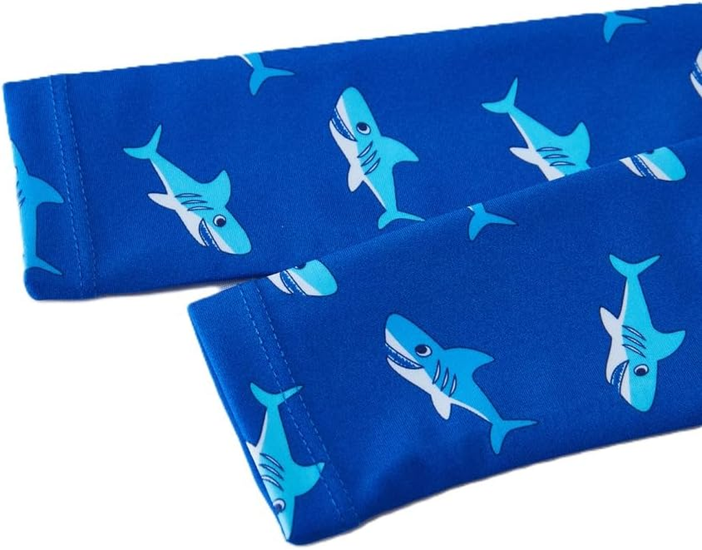 Big Softies Long Sleeve Rashie with Short & Hat - Shark, Size 00 image number 2