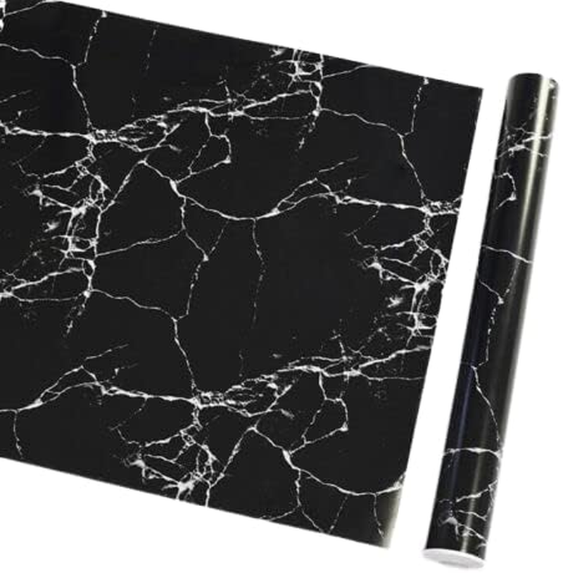 10M Marble Wall Sticker Decor Roll Wallpaper Self Adhesive Contact Paper PVC Waterproof Decorative Wallpaper, Easy to Apply for Home and Office, Durable and Versatile
